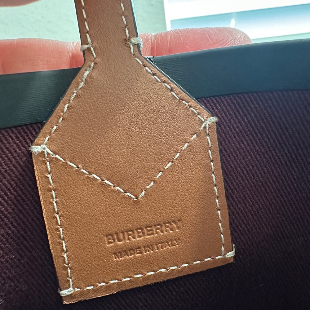 Burberry Beige Mini London Tote Bag - Picture 2 of 14